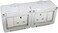 ABBASALI Outdoor Waterproof Weatherproof Switch Socket IP55 Grey (DOUBLE SOCKET UK-13A)