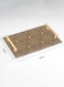 Lowha Decorative Acrylic Serving Tray With Gold Metal Handles And Modern Shape Design 20x30 cm