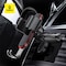 Baseus Aluminum Car Phone Holder CD Slot Auto Lock Gravity Car Mount Compatible With 4.0 6.5 Inch For iPhone 14 Pro Max 13 12 11 SE X And Many More Black