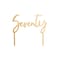 Gold 'Seventy' Acrylic Cake Topper