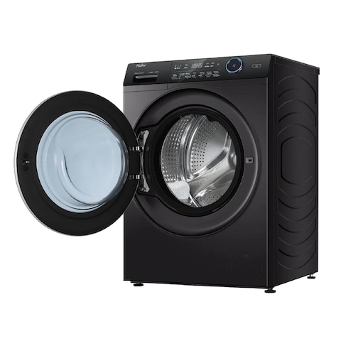 غسالة ملابس هاير 10كجم اتوماتيك بموتور إنفرتر - فضي غامق - HW100-B14979S8