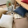 Luna Home 1 Piece 50*50cm Size, 100% Linen Cushion Cover, Solid Amber Brown