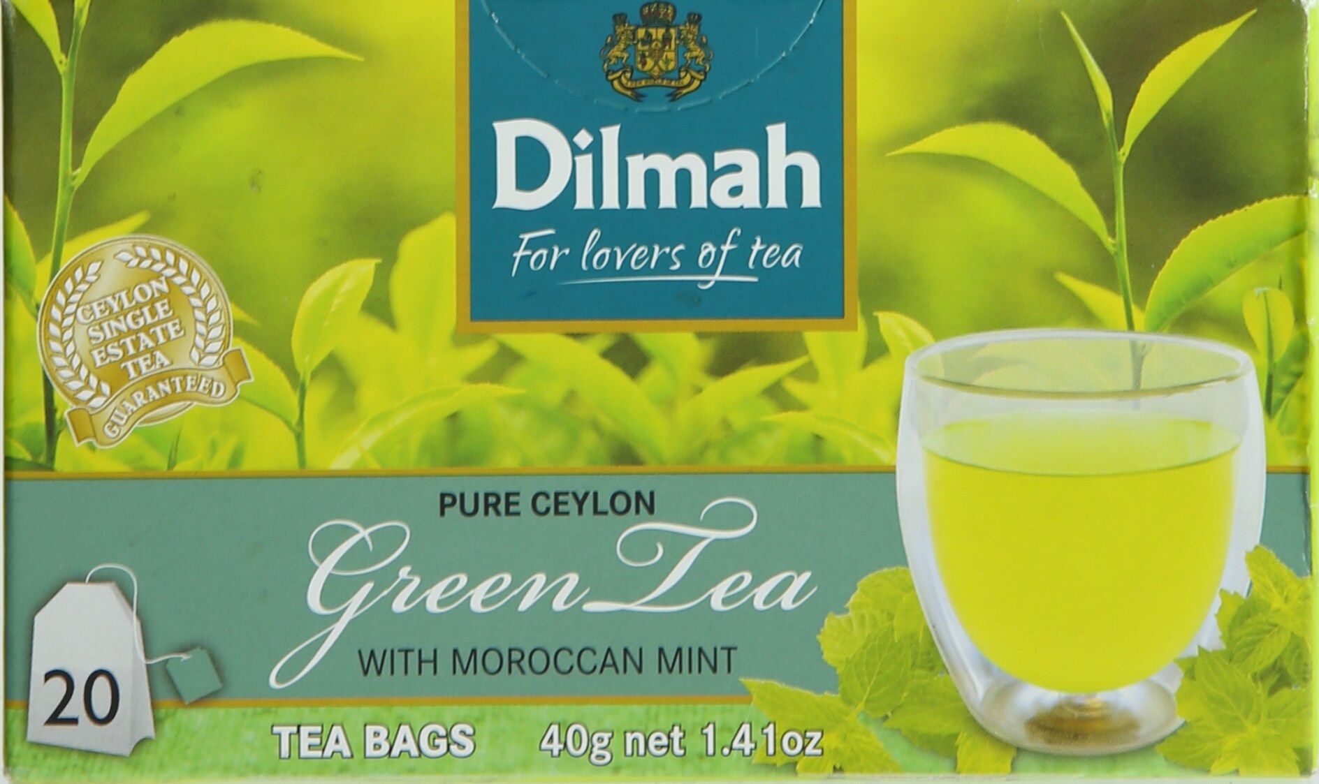 Tea Time Rocks Buy Dilmah Green Tea With Moroccan Mint 20 Tea Bags Online | Carrefour UAE