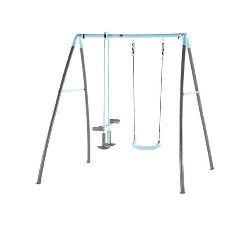 Plum Premium Metal Single Swing And Glider With Mist 27626AA82 Multicolour