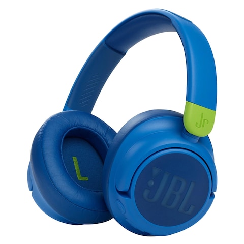 JBL JR460NC Wireless Over-Ear Noise Cancelling Kids Headphones Blue