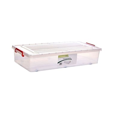 Harmony Under Bed Storage Box With Wheel Clear 35L