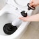 Generic-Handle Toilet Suction Plunger with Two Suckers High Pressure Bathroom Showeroom Bathtub Drain Buster Cleaner Tool