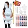 XXL BUNNY MONEY SAVER BEARBRICK ACRYLIC FLOW POUR PAINT DIY SET (22 inch - 53 cm) COLORS: White, Light-Pink, Light-Blue, Dark-Purple, Black, Blue-Green