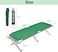 HEXAR Heavy Duty Camping Bed Double Layer Oxford Strong Sleeping Cots with Carry Bag for Adults &amp; Kids Portable Travel Folding Camping Cots for Home Office Outdoor Beach Vacation (GREEN)