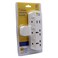 MyChoice 2-Way with 2 USB Ports T-Shape Universal Wall Socket Adapter