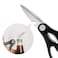 Kitchen Scissor - 3 in 1 Purpose Stainless Steel, Plastic All-Purpose Scissor  (Silver, Pack of 1)