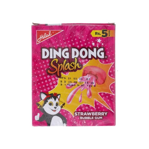 Ding Dong Splash Strawberry 5.5 gr 24 pcs