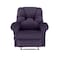 American Polo Velvet Rocking &amp; Rotating Recliner Chair - Dark Purple - American Polo