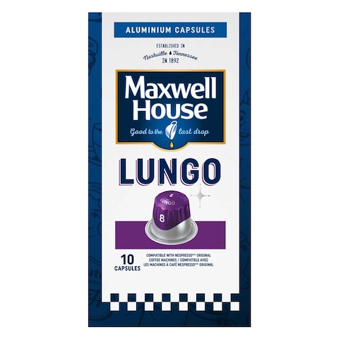 Maxwell House Lungo Coffee Capsules 52g