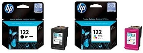 HP 122 Black &amp; 122 Tricolor Ink Cartridge Set