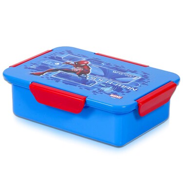Marvel Spider-Man 1 / 2 / 3/ 4 Compartment Convertible Bento Lunch Box - Blue