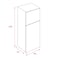 TEKA RTF 15810 A+ Free Standing Combi Refrigerator with reversible doors