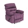 In House Velvet Rocking Recliner Chair - Light Purple - NZ60