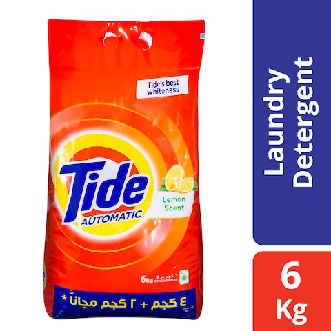 Tide Automatic Powder Detergent With Lemon - 6 Kg