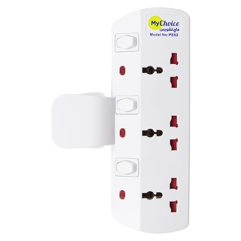 MyChoice 3-Way T-Shape Universal Wall Socket Adapter
