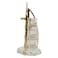Crystal Gold Plated Dubai Burj Khalifa Showpiece Clear And Gold 15cm