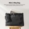 Ringke Mini Pouch [2-Way Bag Miniature] Nylon Carrying Pouch Small Bag for AirPods, Galaxy Buds, Earphones, Cards, ID - Black
