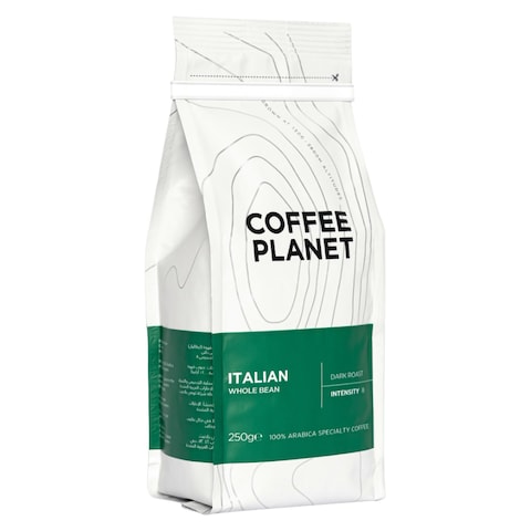 Coffee Planet Signature Italian Dark Roast Style Coffee Beans 250g