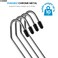 ZOBER Slack/Trousers Pants Hangers - 30 Pack - Strong and Durable Anti-Rust Chrome Metal Hangers, Non Slip Rubber Coating, Slim &amp; Space Saving, Open Ended Design for Easy-Slide Pant, Jeans, Slacks Etc