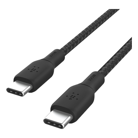 بيلكين كابل شحن بيانات يو اس بوست تشارج  USB - سي إلى  USB - سي أسود 2 م 100 واط