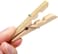 Marrkhor Clothes Pegs - 20Pcs Clothes Peg Natural Bamboo Wooden Socks Photo Paper Bed Sheet Wind-Proof Pins Clothespin Craft Clips Home
