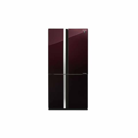Sharp No-Frost Refrigerator - 605 Liters - Inverter Motor - Red - SJ-FS87V-RD