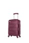 Senator Hard Case Cabin Suitcase Luggage Trolley For Unisex ABS Lightweight Travel Bag with 4 Spinner Wheels KH1075 Maroon
