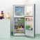 Geepas 180 L Double Door Total No-Frost Refrigerator- GRF2522SXN  Multi-Airflow with Faster and Deep Cooling  LED Interior Light and Unbreakable Glass Shelves,   Metallic Grey  2 Years Warranty