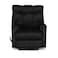 In House Velvet Rocking Recliner Chair - Black - AB011