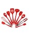 Generic - 10-Piece Cooking Utensil Set Red