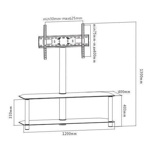 Skill Tech TV Floor Stand