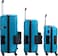 TACH 3pc Hardcase Connectable Luggage Set (Sky Blue)